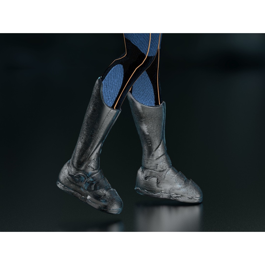 Meredith Vickers 3D Model – Low Poly Rigged Character, FBX, PBR - View 29