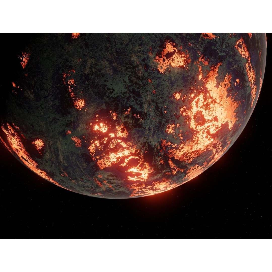 Alien Planet 3D Model – Low Poly Game Asset, FBX, PBR Textures - View 19