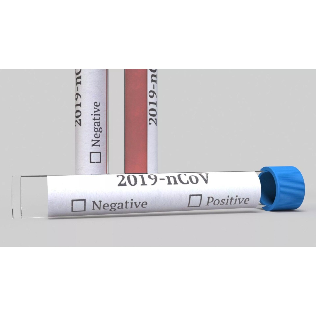 COVID-19 Test Vial 3D Model – Realistic Glass Laboratory Asset, FBX - View 10