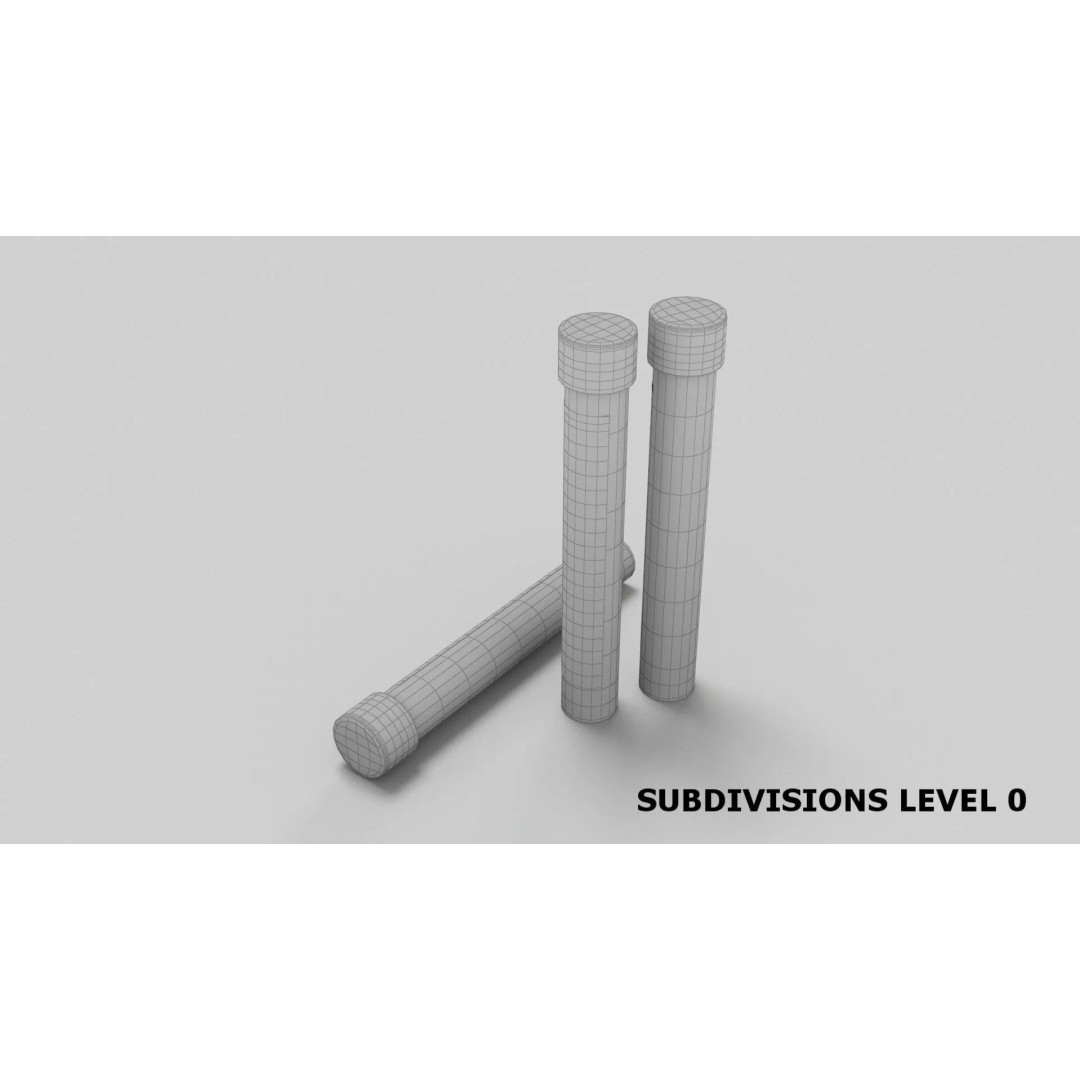 COVID-19 Test Vial 3D Model – Realistic Glass Laboratory Asset, FBX - View 12