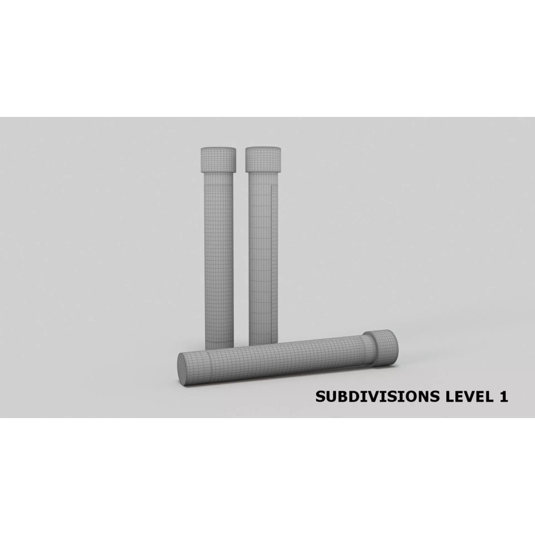 COVID-19 Test Vial 3D Model – Realistic Glass Laboratory Asset, FBX - View 14