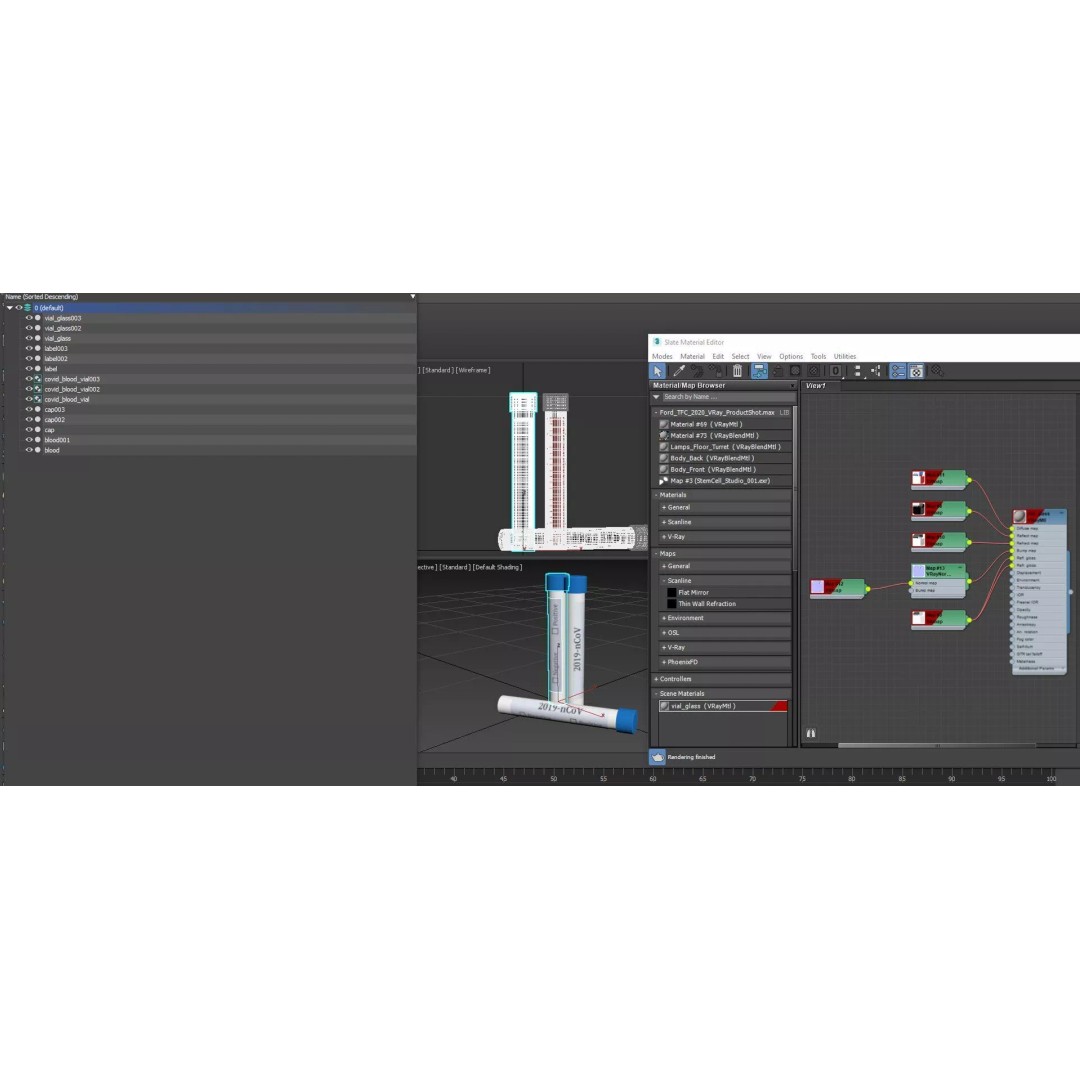 COVID-19 Test Vial 3D Model – Realistic Glass Laboratory Asset, FBX - View 17