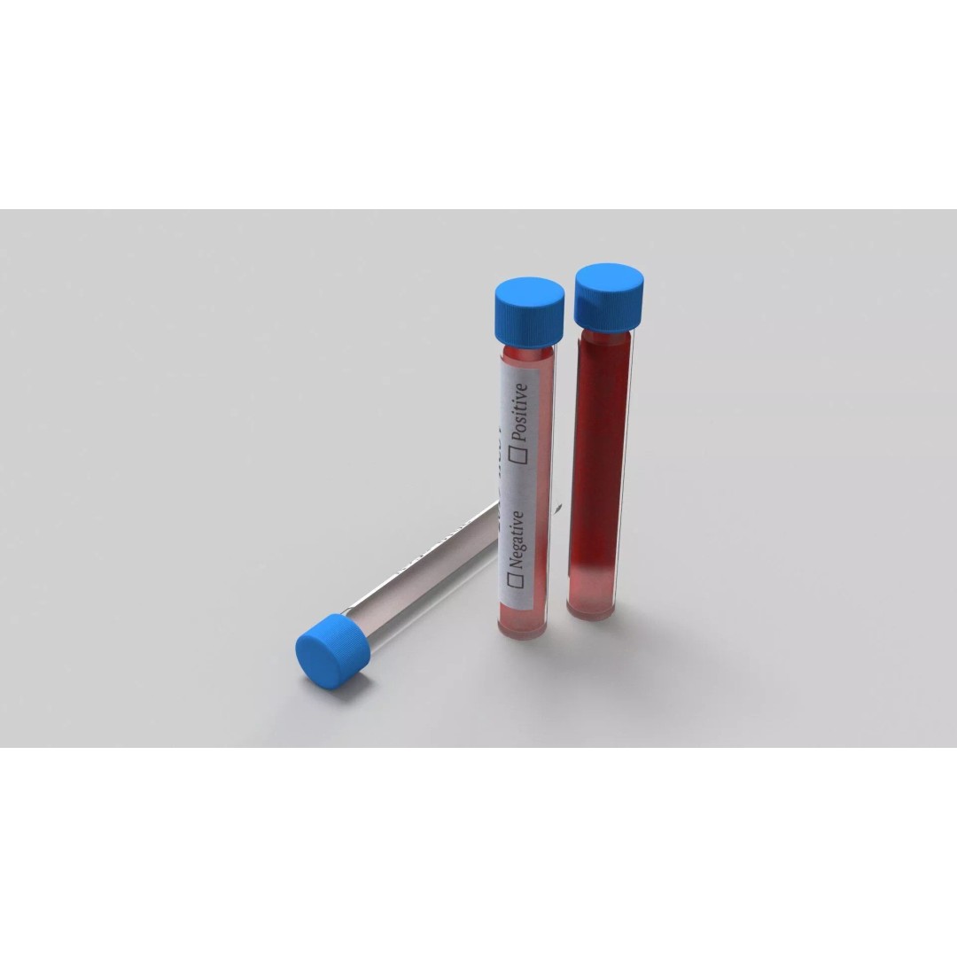COVID-19 Test Vial 3D Model – Realistic Glass Laboratory Asset, FBX - View 5