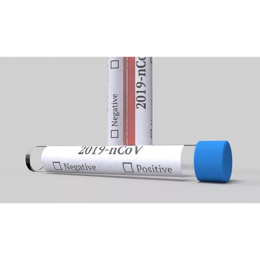 COVID-19 Test Vial 3D Model – Realistic Glass Laboratory Asset, FBX - View 7