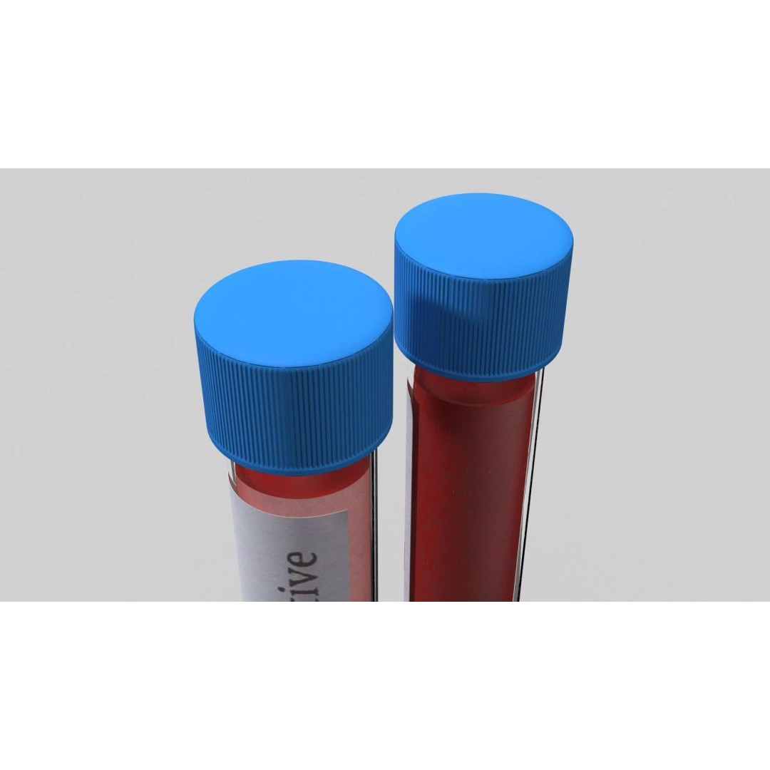 COVID-19 Test Vial 3D Model – Realistic Glass Laboratory Asset, FBX - View 9
