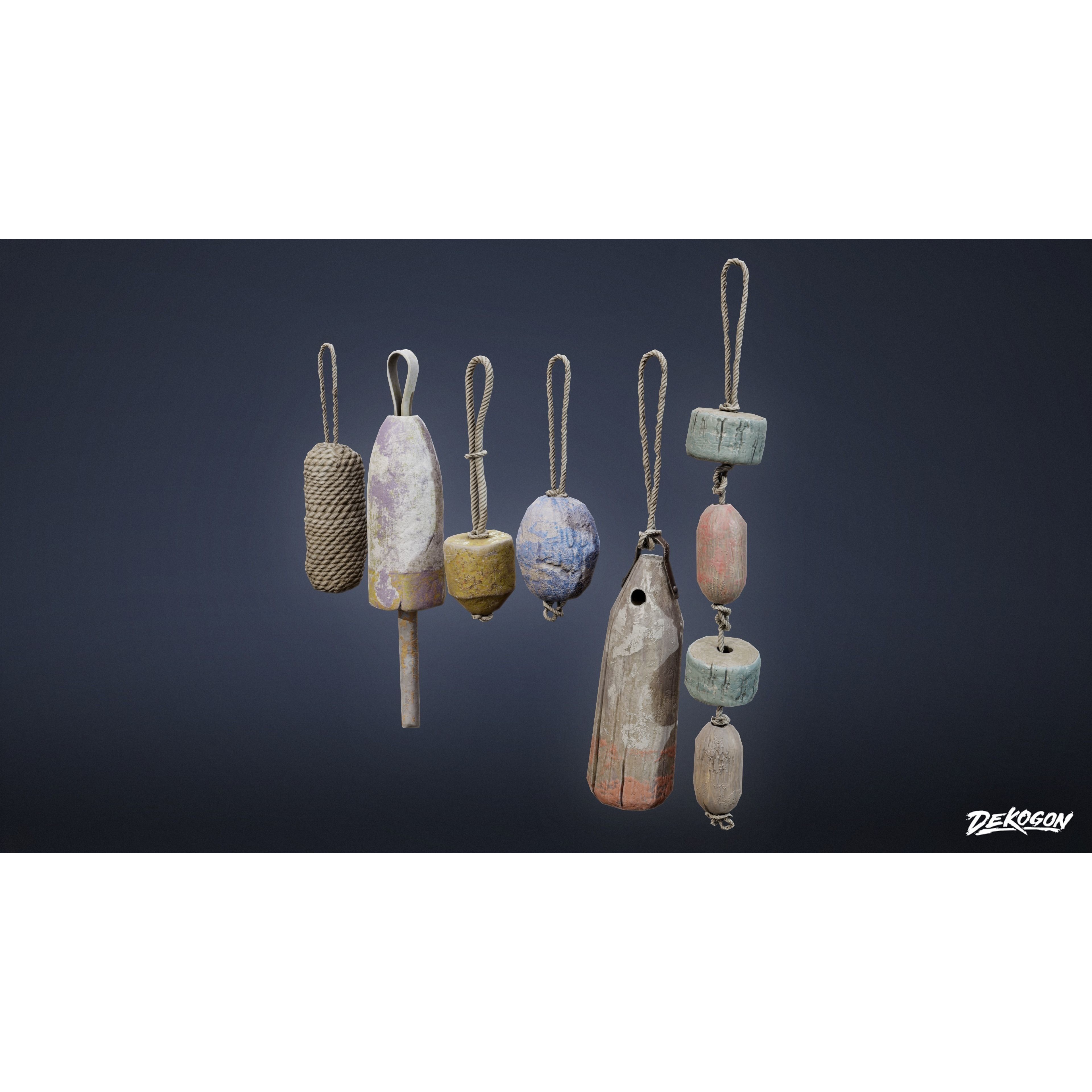 Seaside Docks - Low-Poly Game-Ready 3D Model