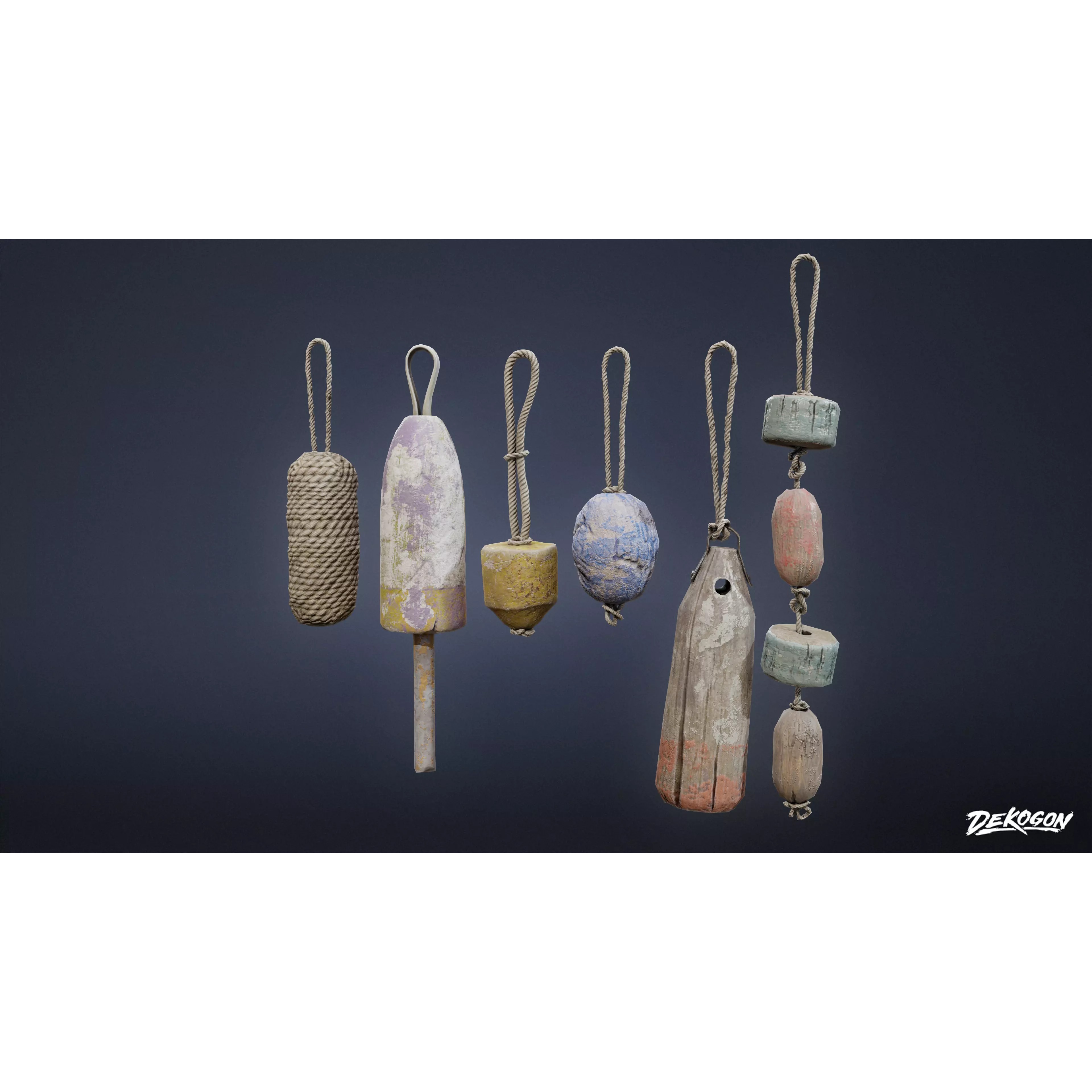 Seaside Docks - Low-Poly Game-Ready 3D Model - View 2