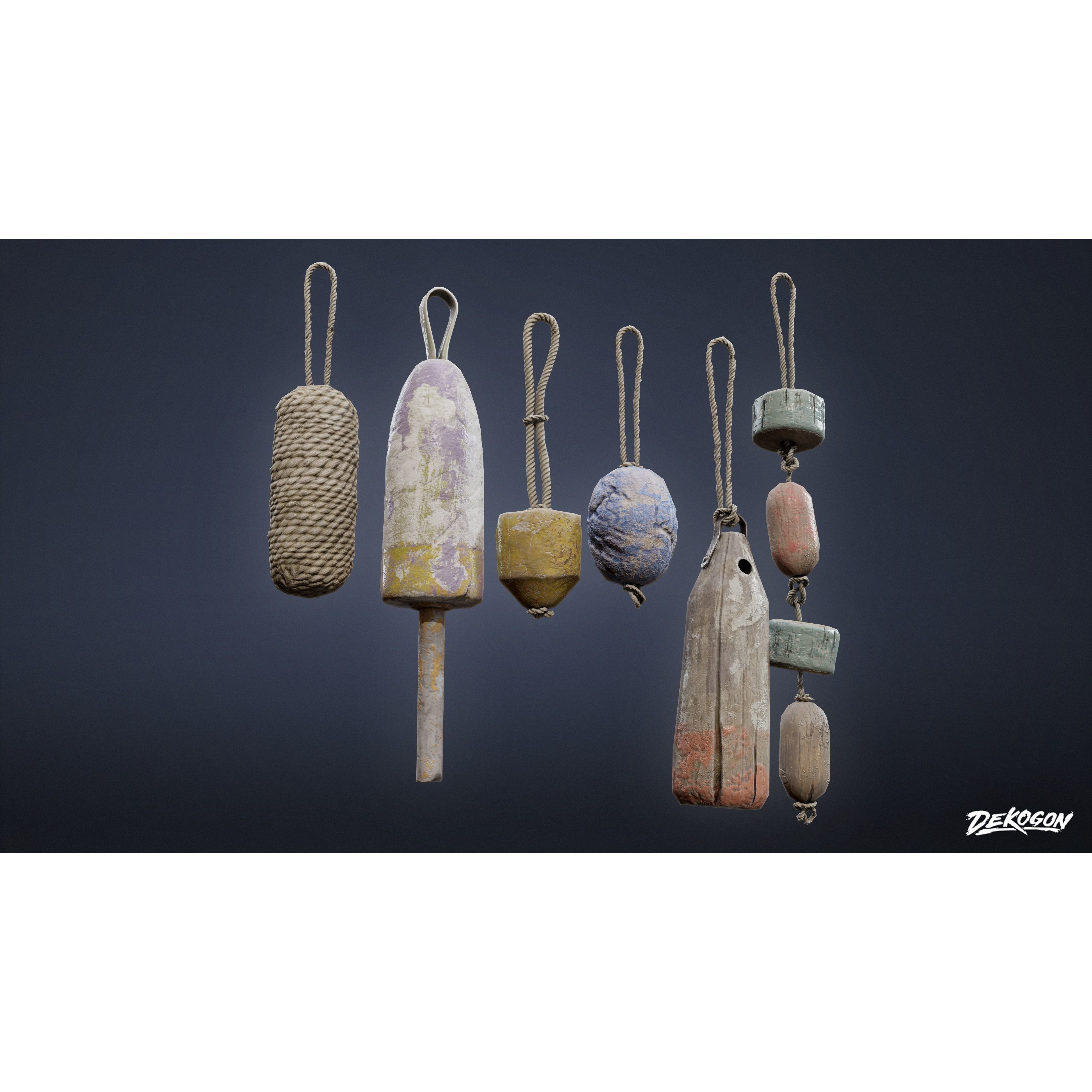 Seaside Docks - Low-Poly Game-Ready 3D Model - View 4