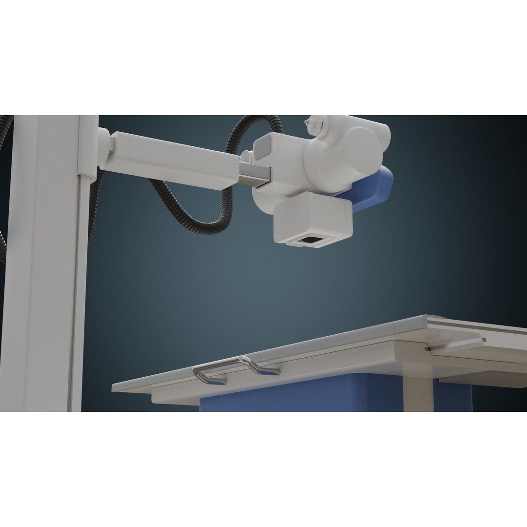 Angiography Machine 3D Model – Low Poly Medical Device, FBX - View 7