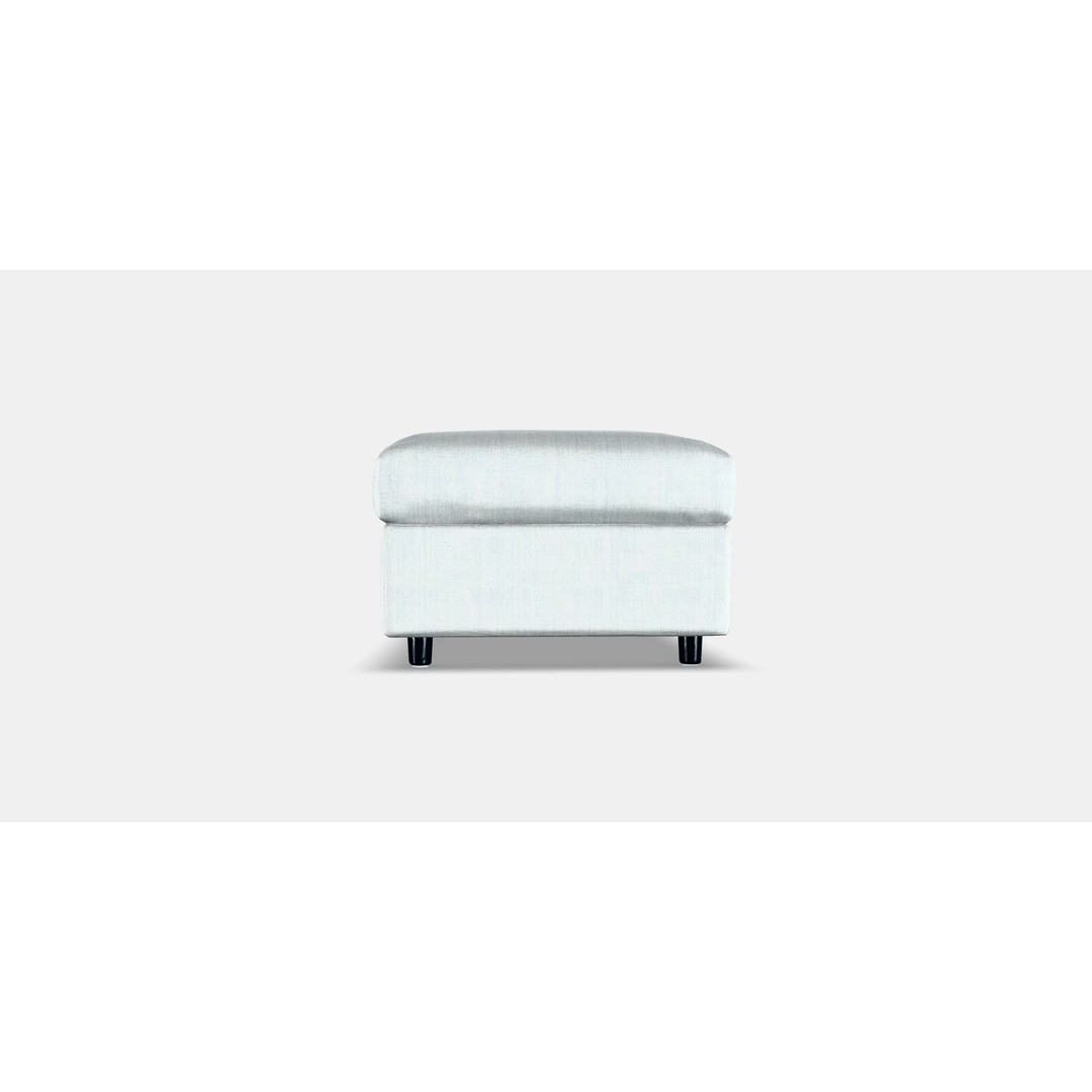 VIMLE Footstool 3D Model – Low Poly Storage Ottoman, FBX - View 12