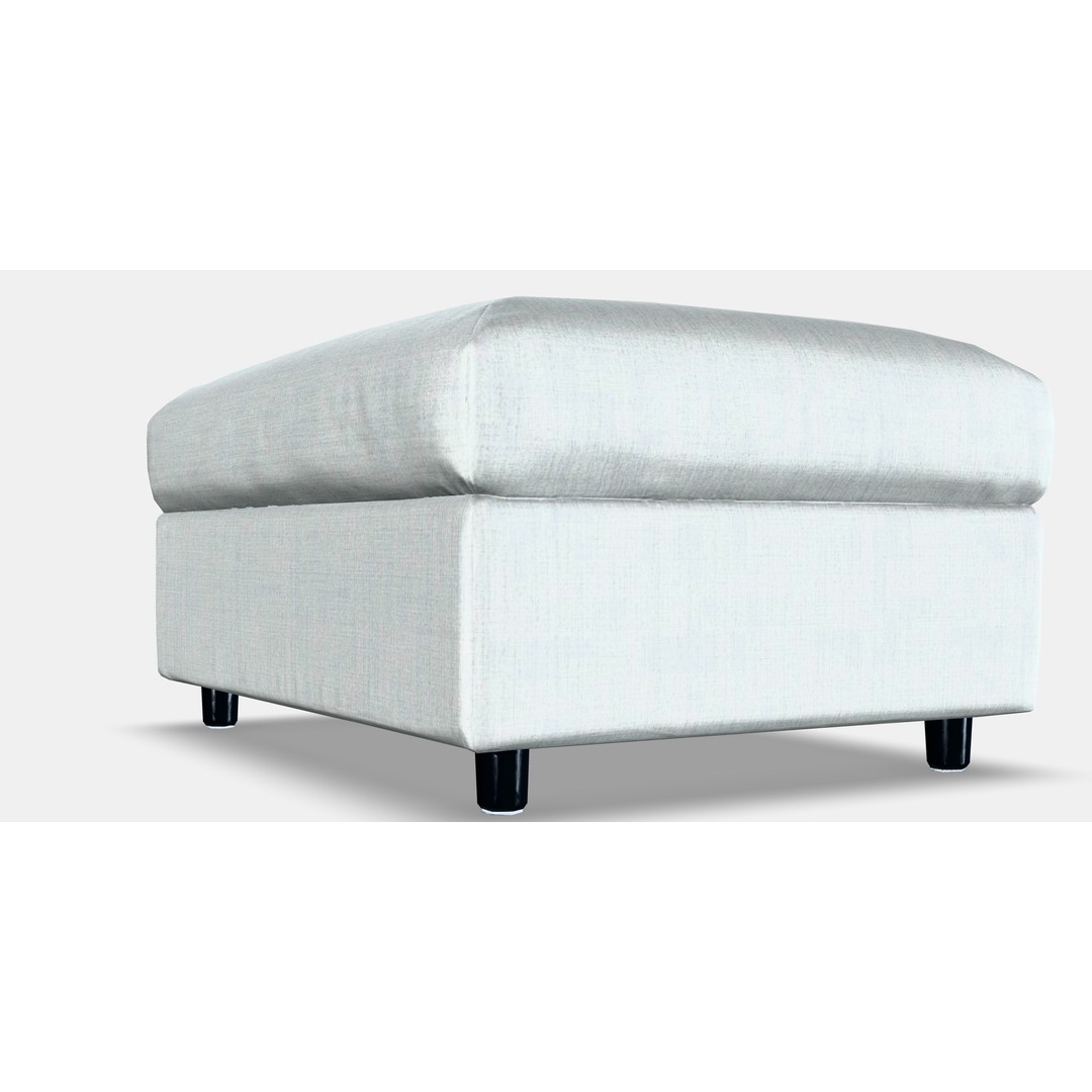 VIMLE Footstool 3D Model – Low Poly Storage Ottoman, FBX - View 13