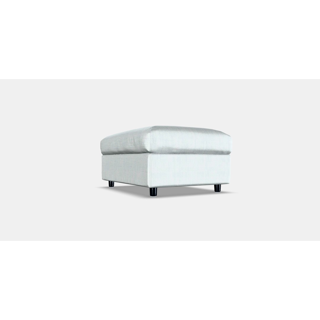 VIMLE Footstool 3D Model – Low Poly Storage Ottoman, FBX - View 15