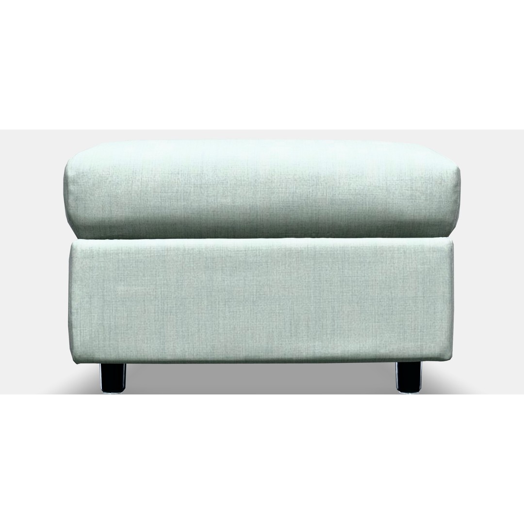 VIMLE Footstool 3D Model – Low Poly Storage Ottoman, FBX - View 9
