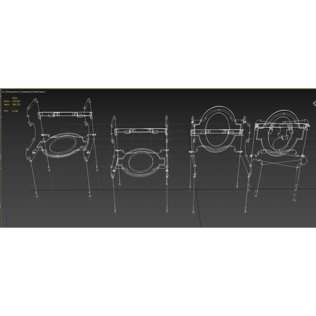 Multipurpose Toilet Seat 3D Model – Foldable Commode Chair, FBX, Blender - View 26