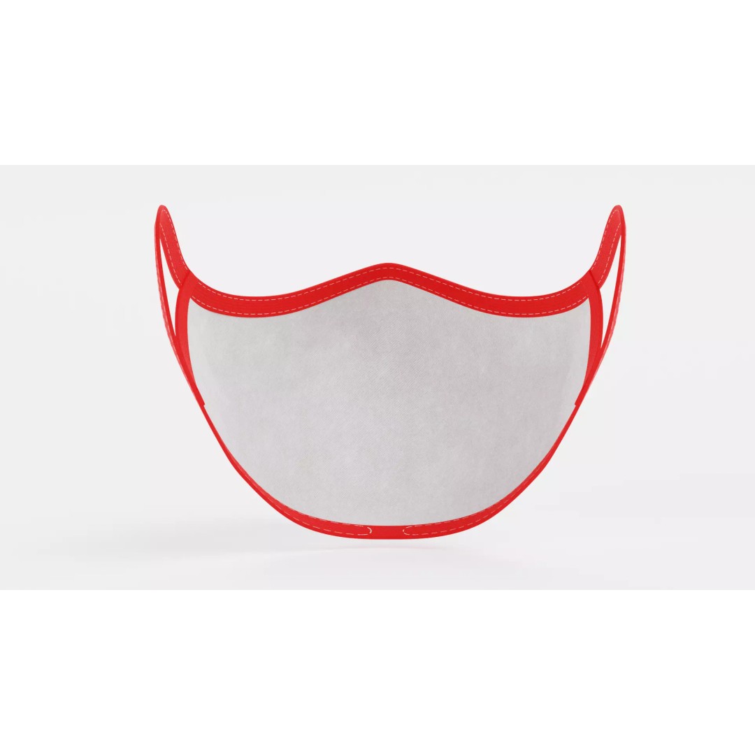 Face Mask 3D Model – Realistic Fabric Medical Respirator, PBR - View 6