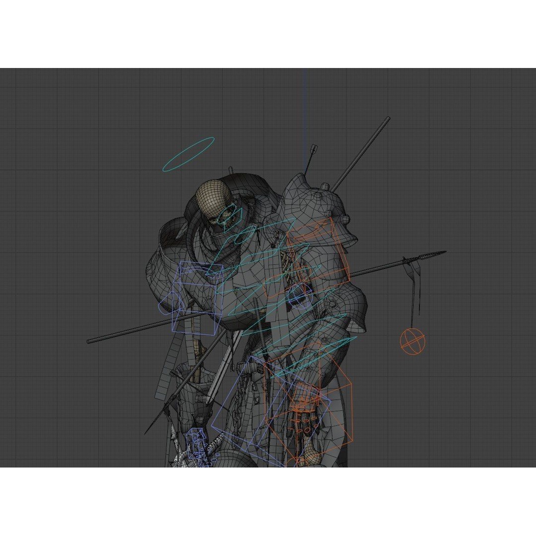 Skeleton Warrior 3D Model – High Poly Rigged Character with PBR Textures