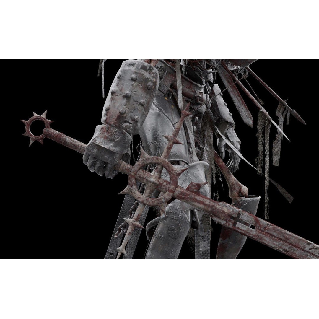Skeleton Warrior 3D Model – High Poly Rigged Character with PBR Textures - View 12