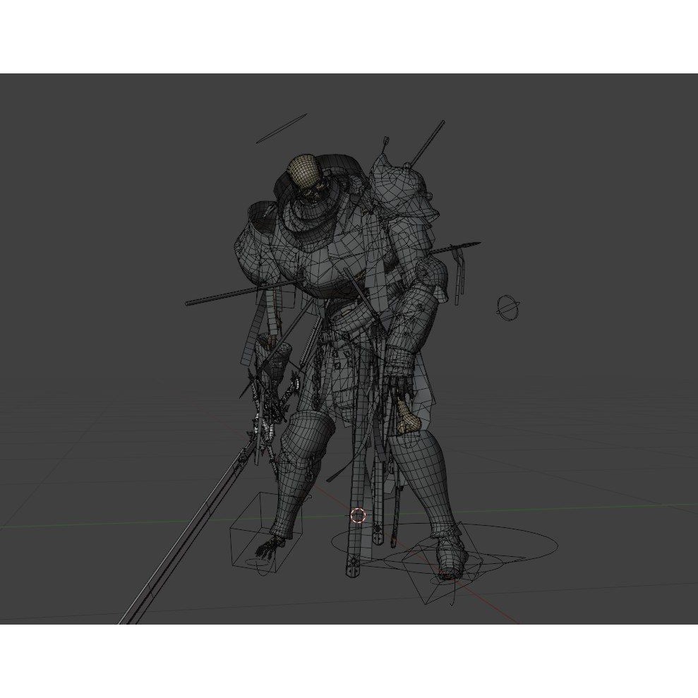 Skeleton Warrior 3D Model – High Poly Rigged Character with PBR Textures - View 17