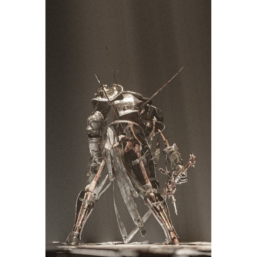Skeleton Warrior 3D Model – High Poly Rigged Character with PBR Textures - View 4