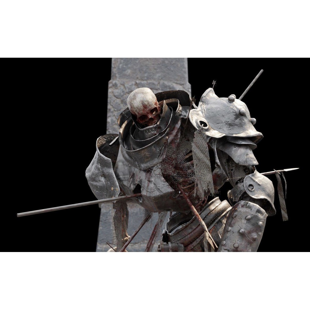 Skeleton Warrior 3D Model – High Poly Rigged Character with PBR Textures - View 5