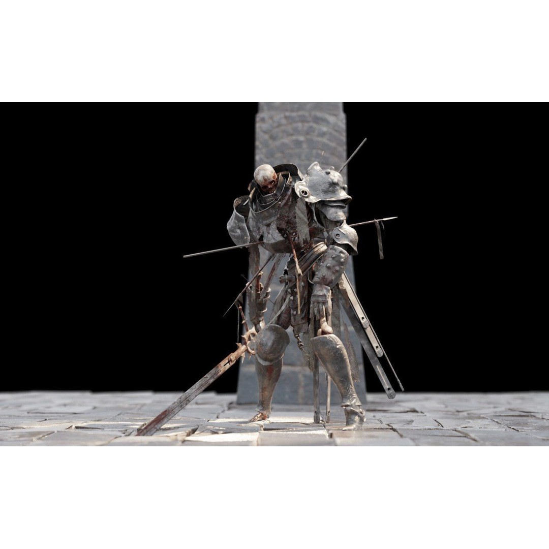 Skeleton Warrior 3D Model – High Poly Rigged Character with PBR Textures - View 8