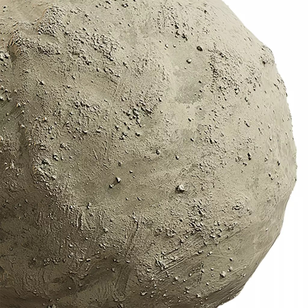 Concrete Seamless Texture 3D Model – PBR Textures, 2K Resolution - View 2