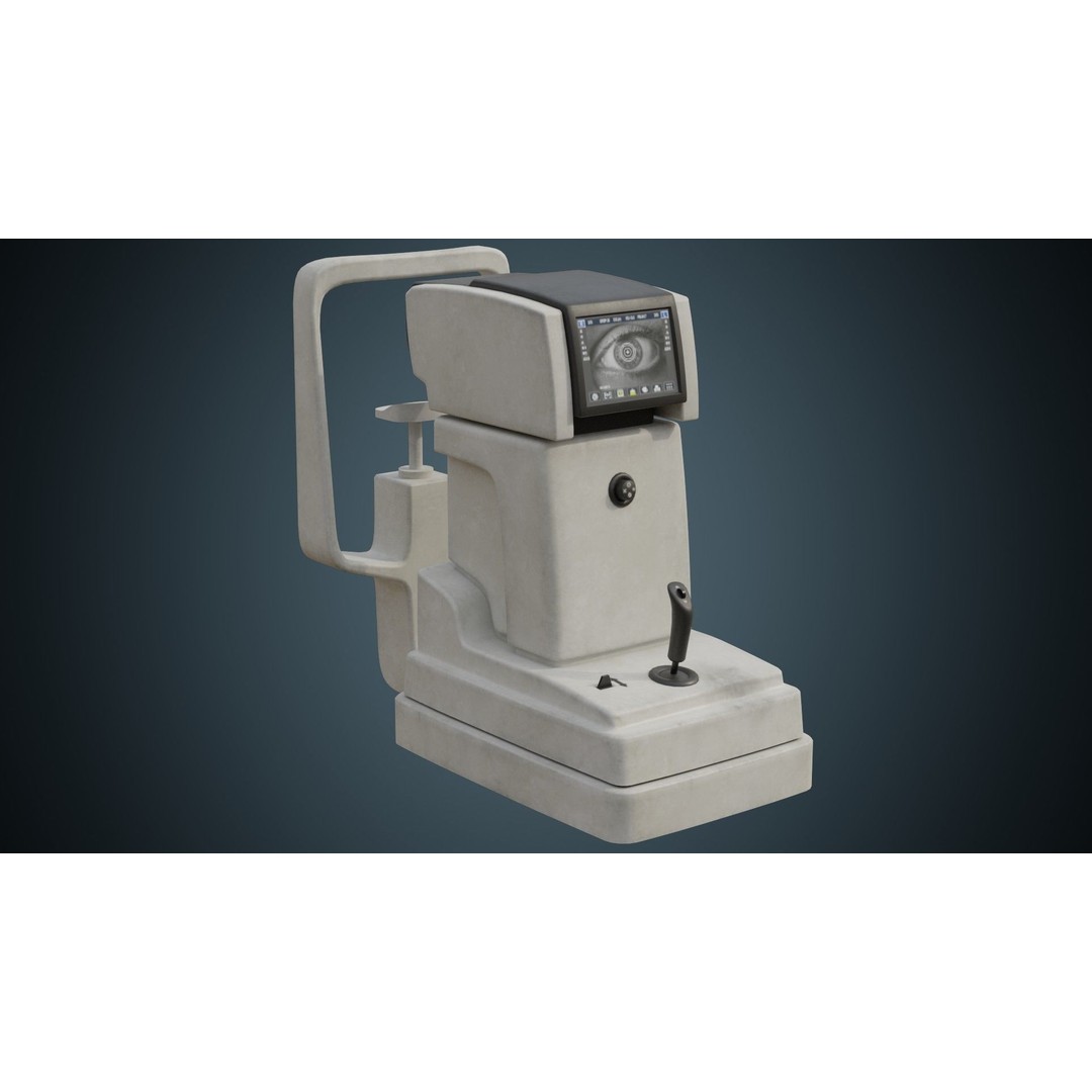 Keratometer 3D Model – Low Poly Medical Device, FBX & Blender Formats - View 3
