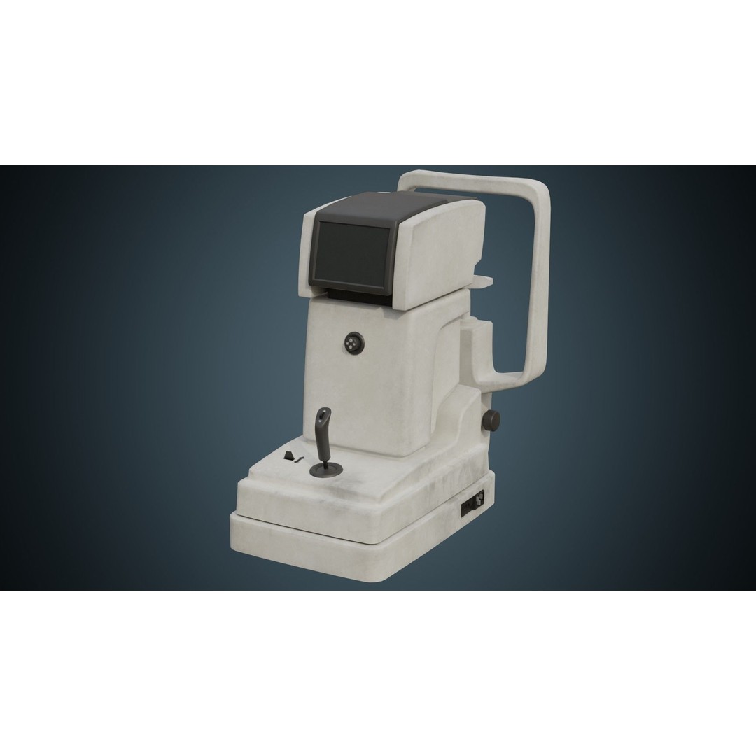 Keratometer 3D Model – Low Poly Medical Device, FBX & Blender Formats - View 7
