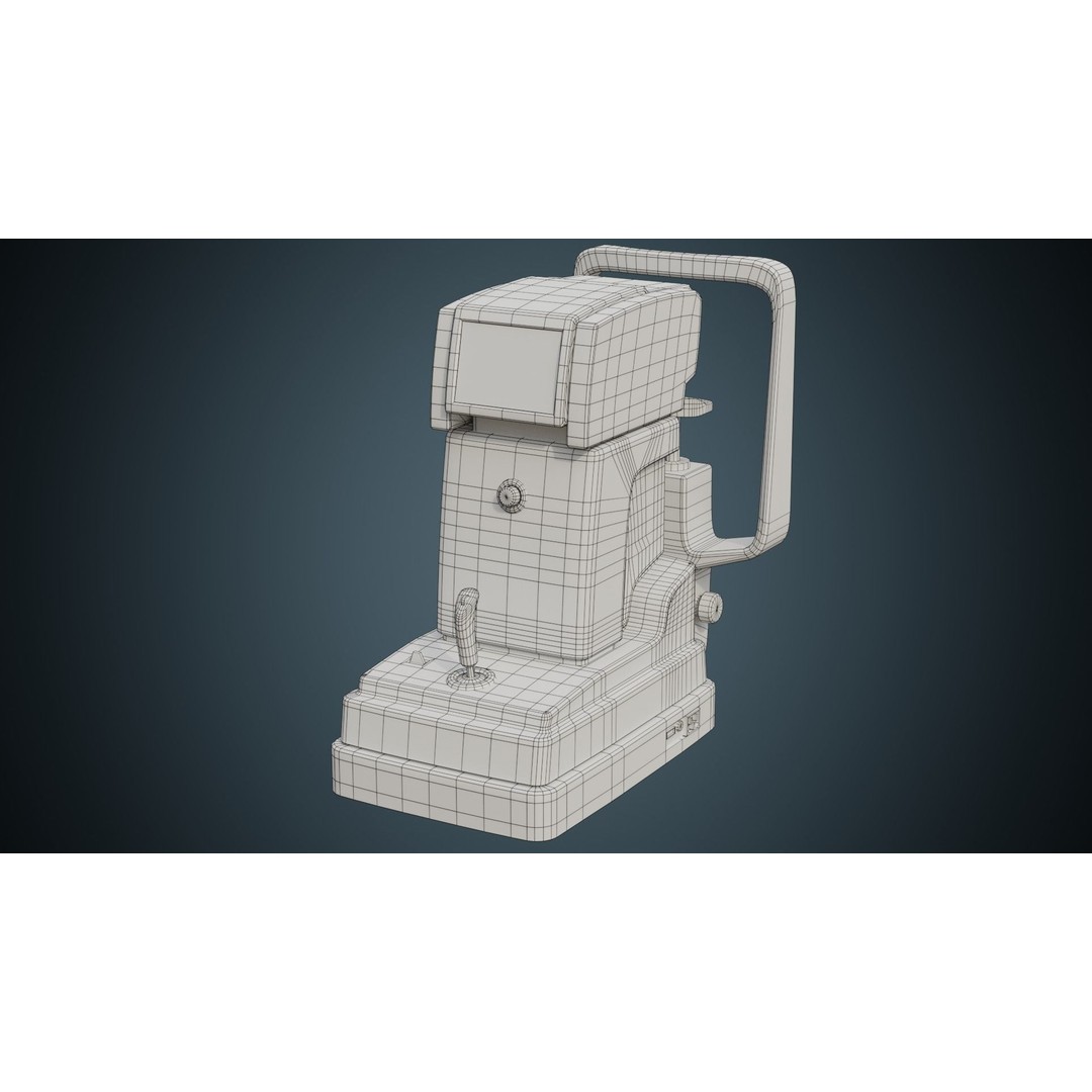 Keratometer 3D Model – Low Poly Medical Device, FBX & Blender Formats - View 8