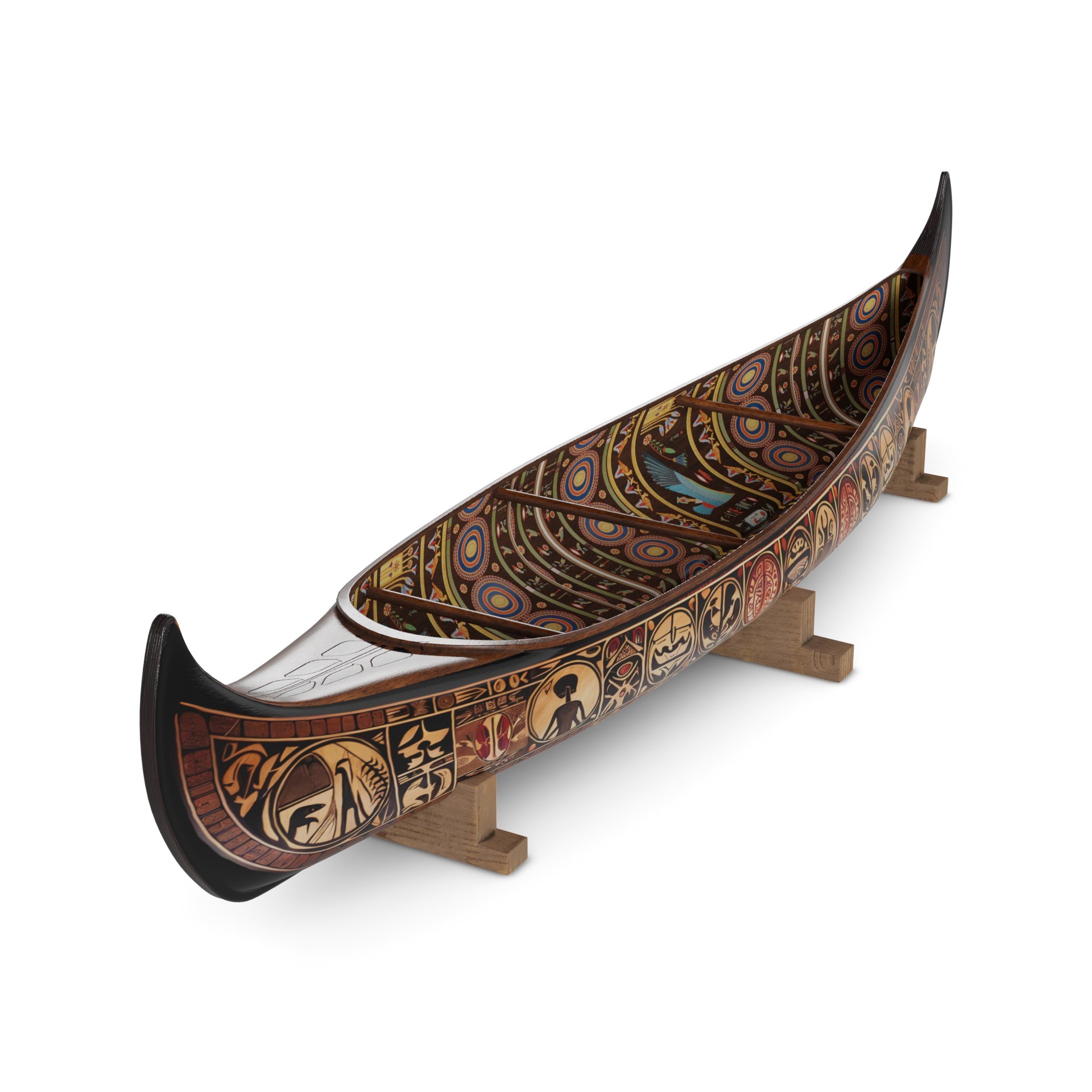 Canoe - Low-Poly Game-Ready 3D Model - View 5