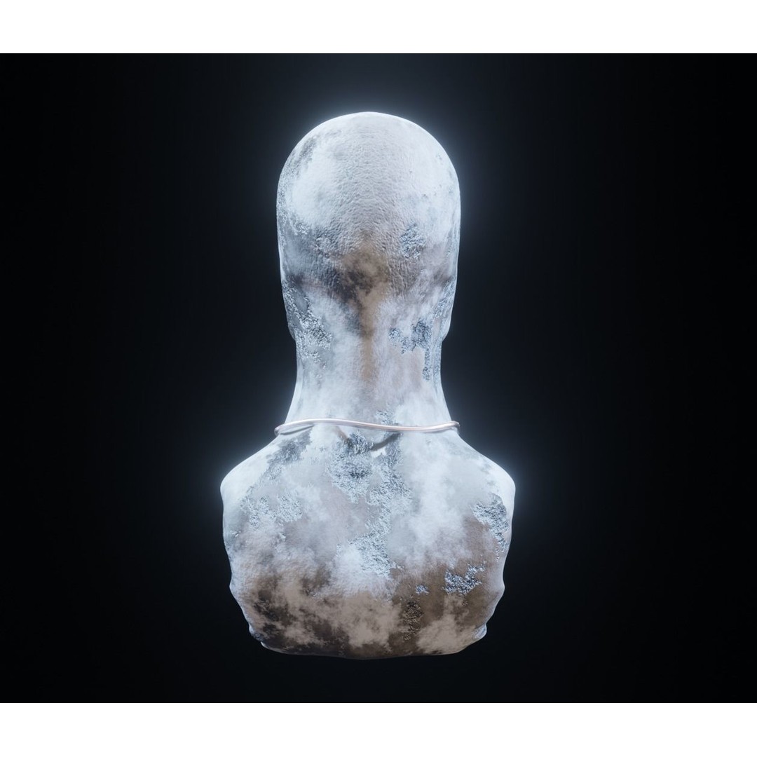 Stone Character 3D Model – Fantasy Warrior with Crystal Eyes, FBX - View 6