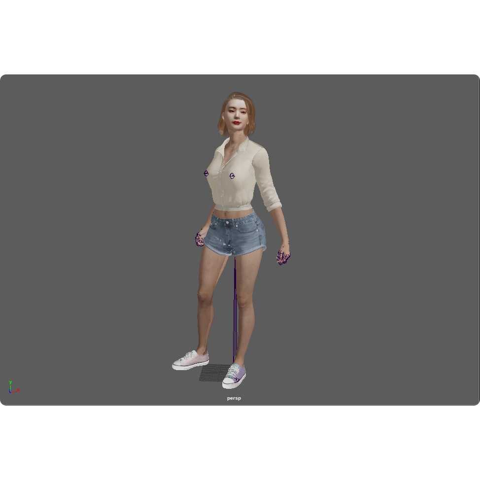 Realistic Korean Female Model 3D Model – Rigged Runway Walk Animation, FBX - View 20