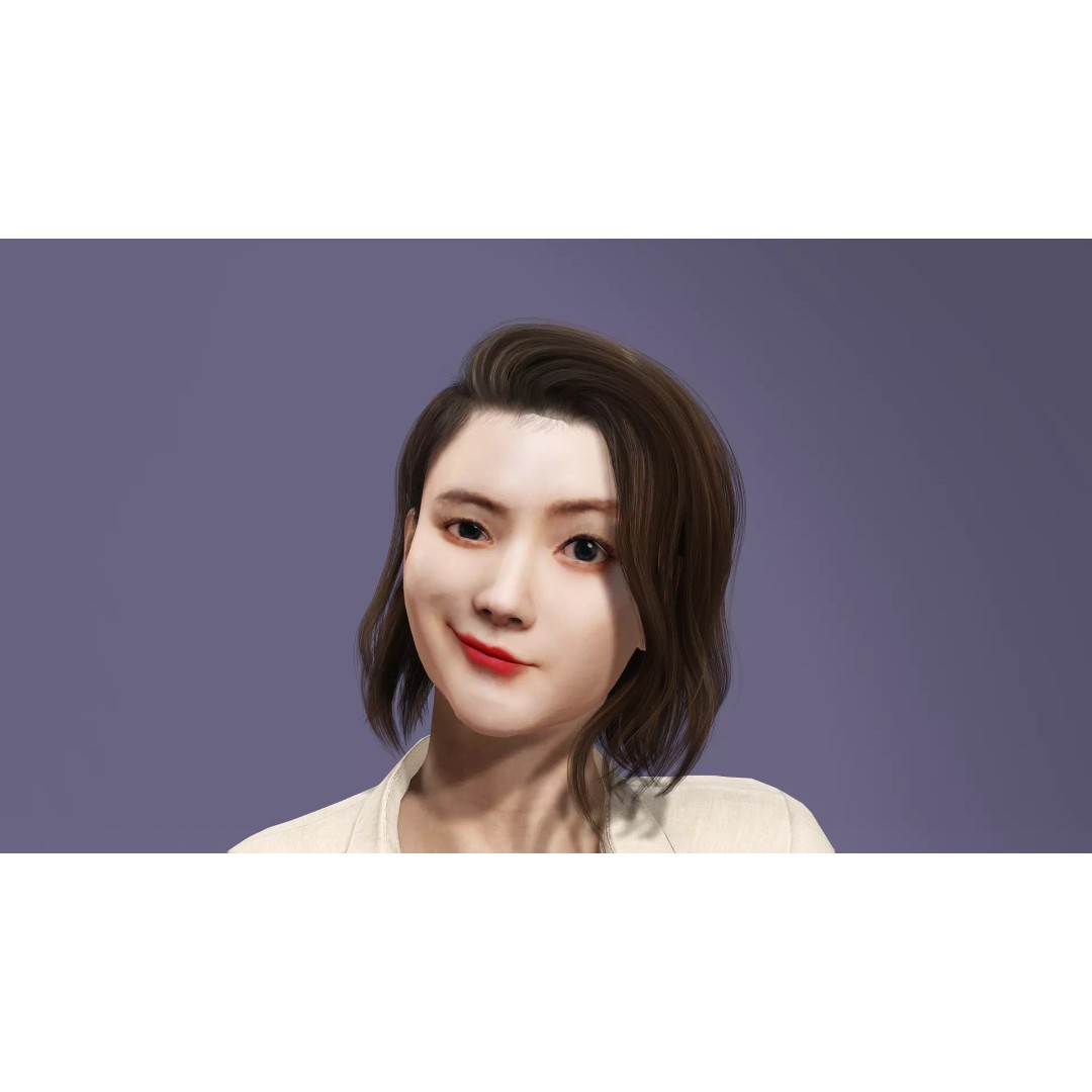 Realistic Korean Female Model 3D Model – Rigged Runway Walk Animation, FBX - View 27