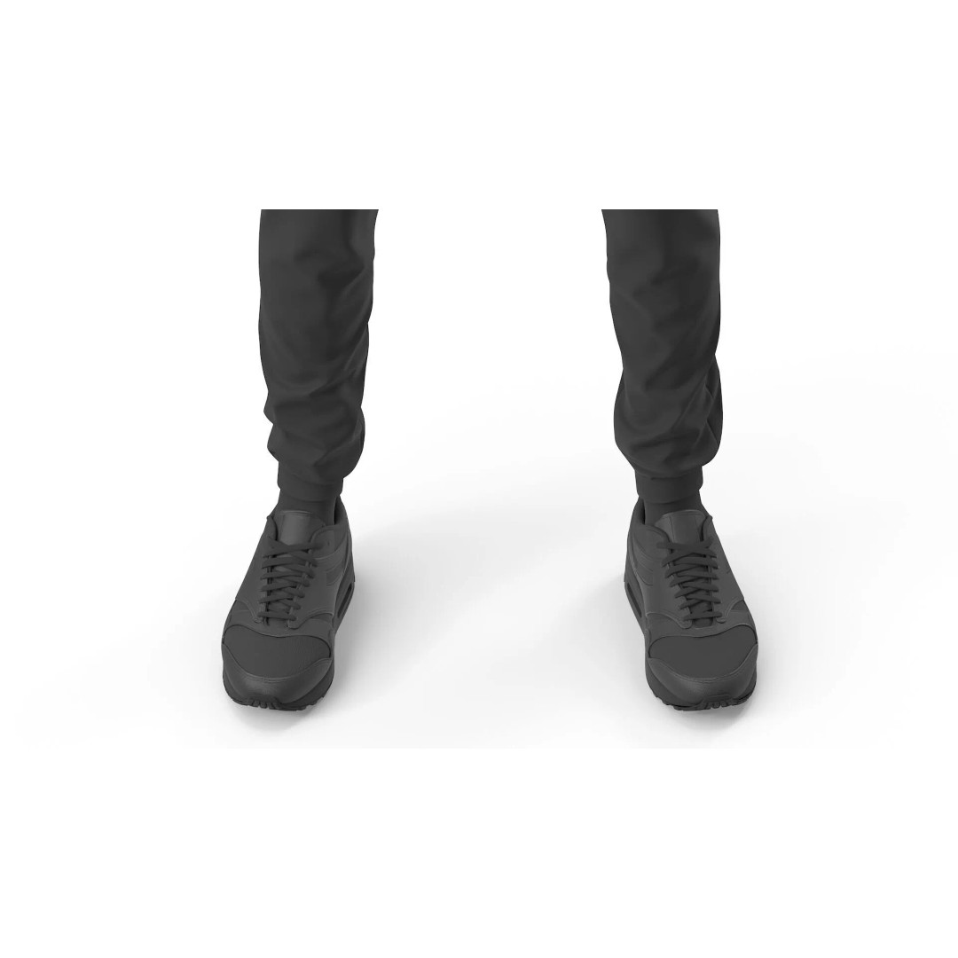 Masked Burglar Character 3D Model – High Poly Game Asset, PBR - View 10