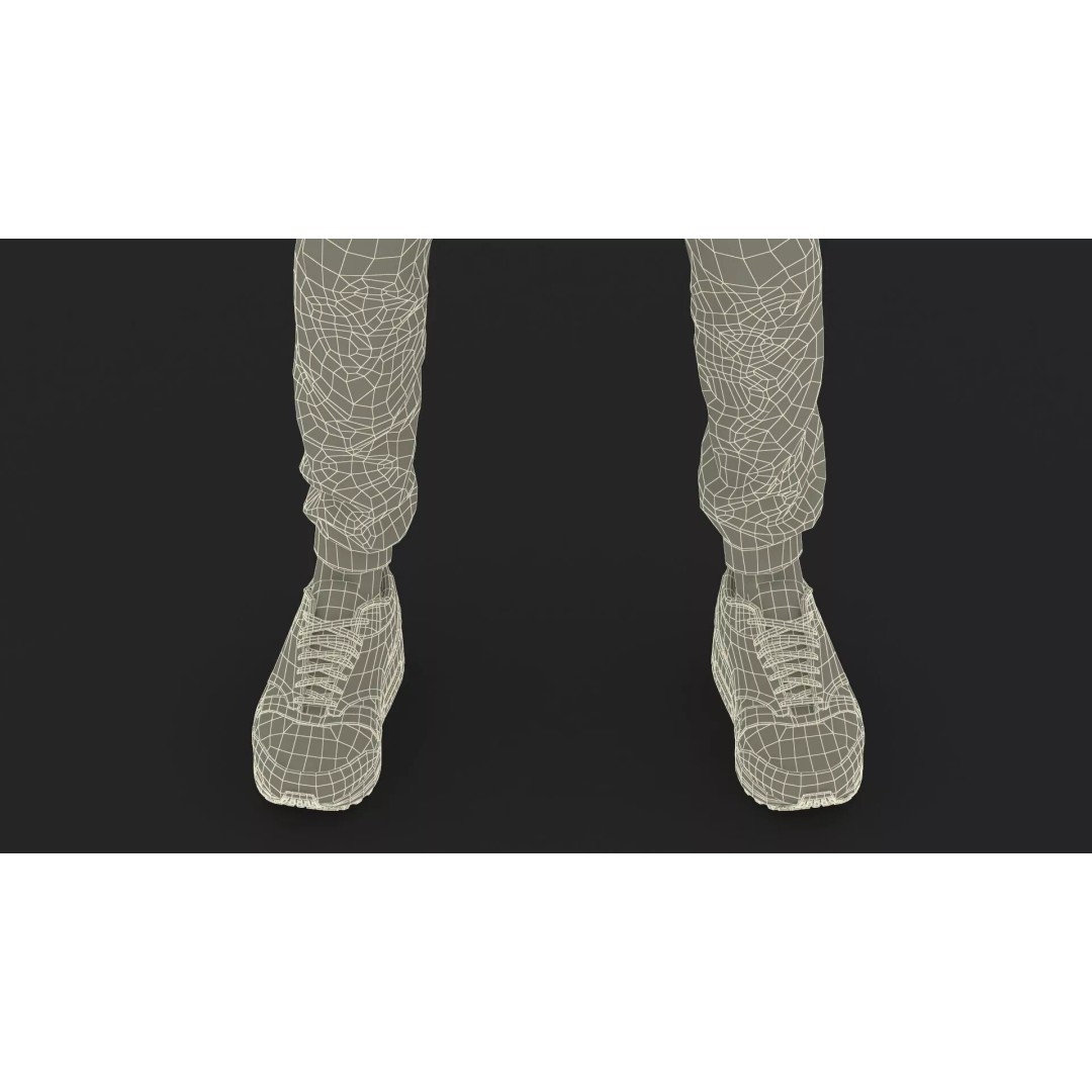 Masked Burglar Character 3D Model – High Poly Game Asset, PBR - View 24