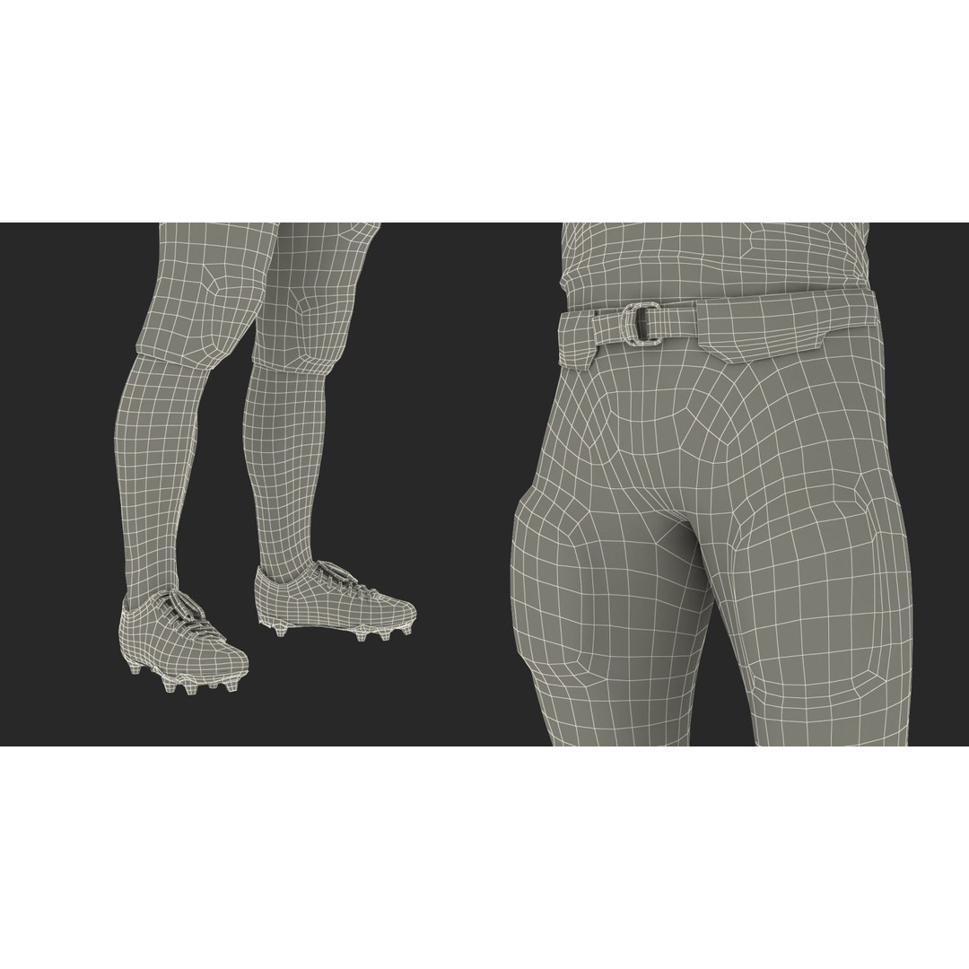 New England Patriots American Football Player 3D Model – Rigged Character, FBX - View 37