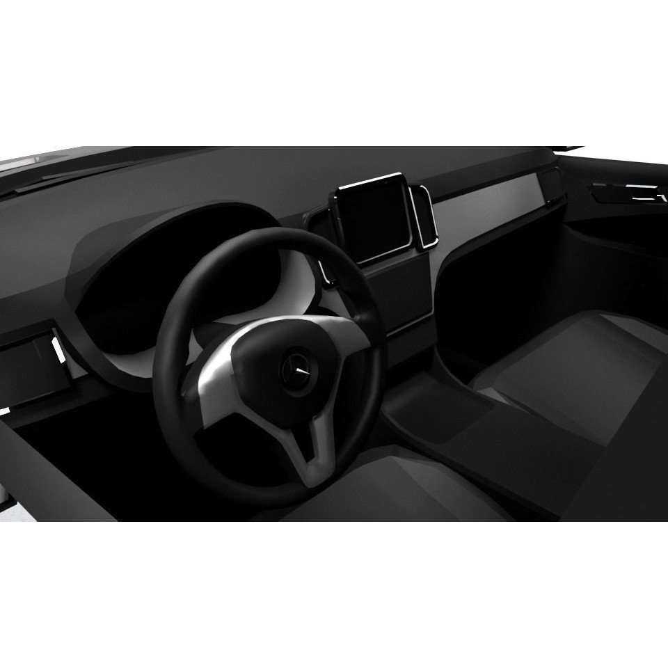 Mercedes GLE 2016 3D Model – Low Poly Game Asset, FBX, OBJ - View 10
