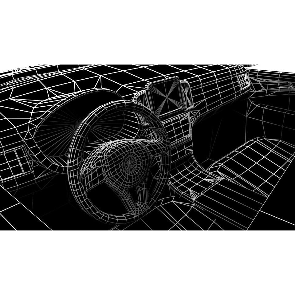 Mercedes GLE 2016 3D Model – Low Poly Game Asset, FBX, OBJ - View 11