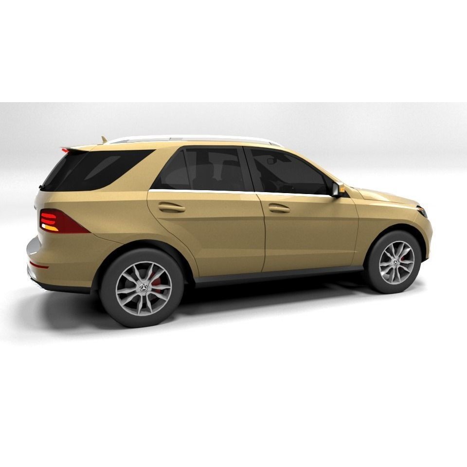 Mercedes GLE 2016 3D Model – Low Poly Game Asset, FBX, OBJ - View 8