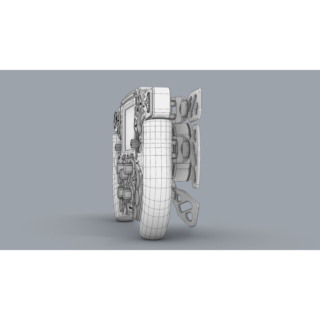 Gomez Sim Industries Hyper P1 Steering Wheel 3D Model – High Detail Racing Asset, FBX, OBJ - View 12