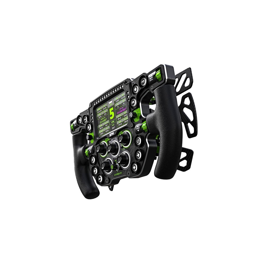 Gomez Sim Industries Hyper P1 Steering Wheel 3D Model – High Detail Racing Asset, FBX, OBJ - View 6