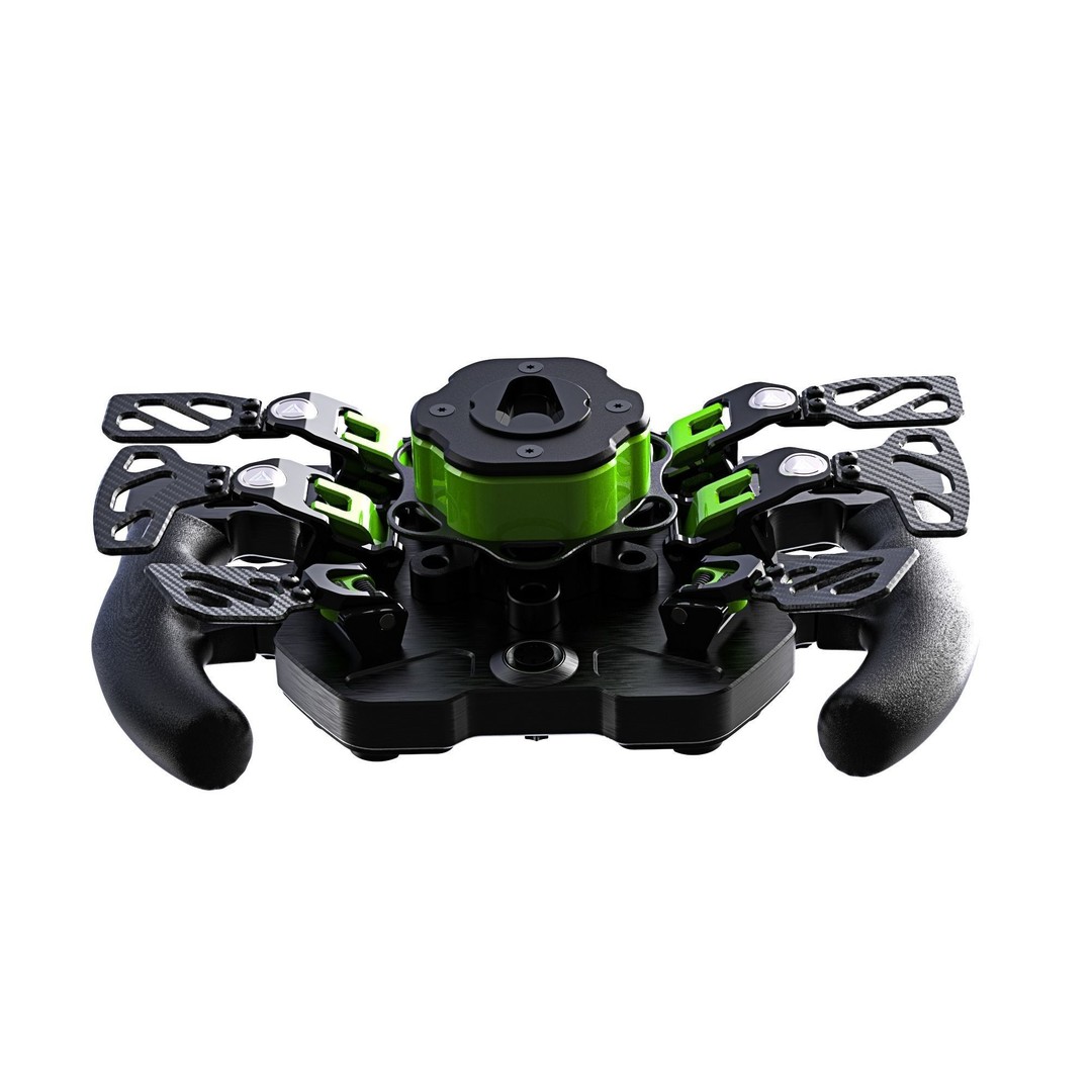 Gomez Sim Industries Hyper P1 Steering Wheel 3D Model – High Detail Racing Asset, FBX, OBJ - View 7
