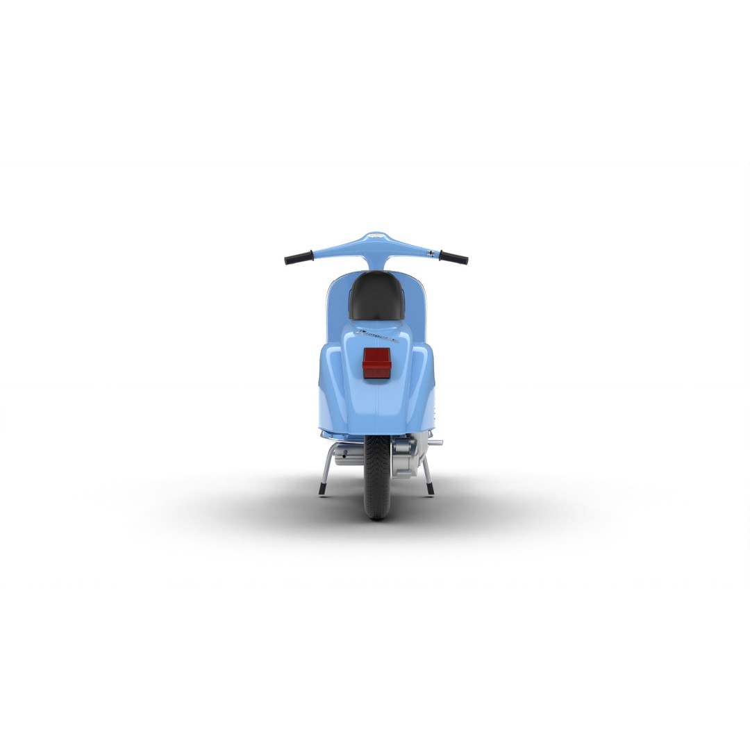 Vespa 125 1967 3D Model – High Poly PBR Rigged Asset, FBX, OBJ - View 13