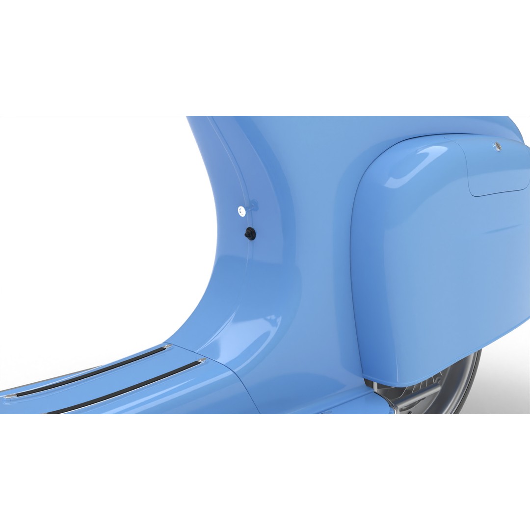 Vespa 125 1967 3D Model – High Poly PBR Rigged Asset, FBX, OBJ - View 19