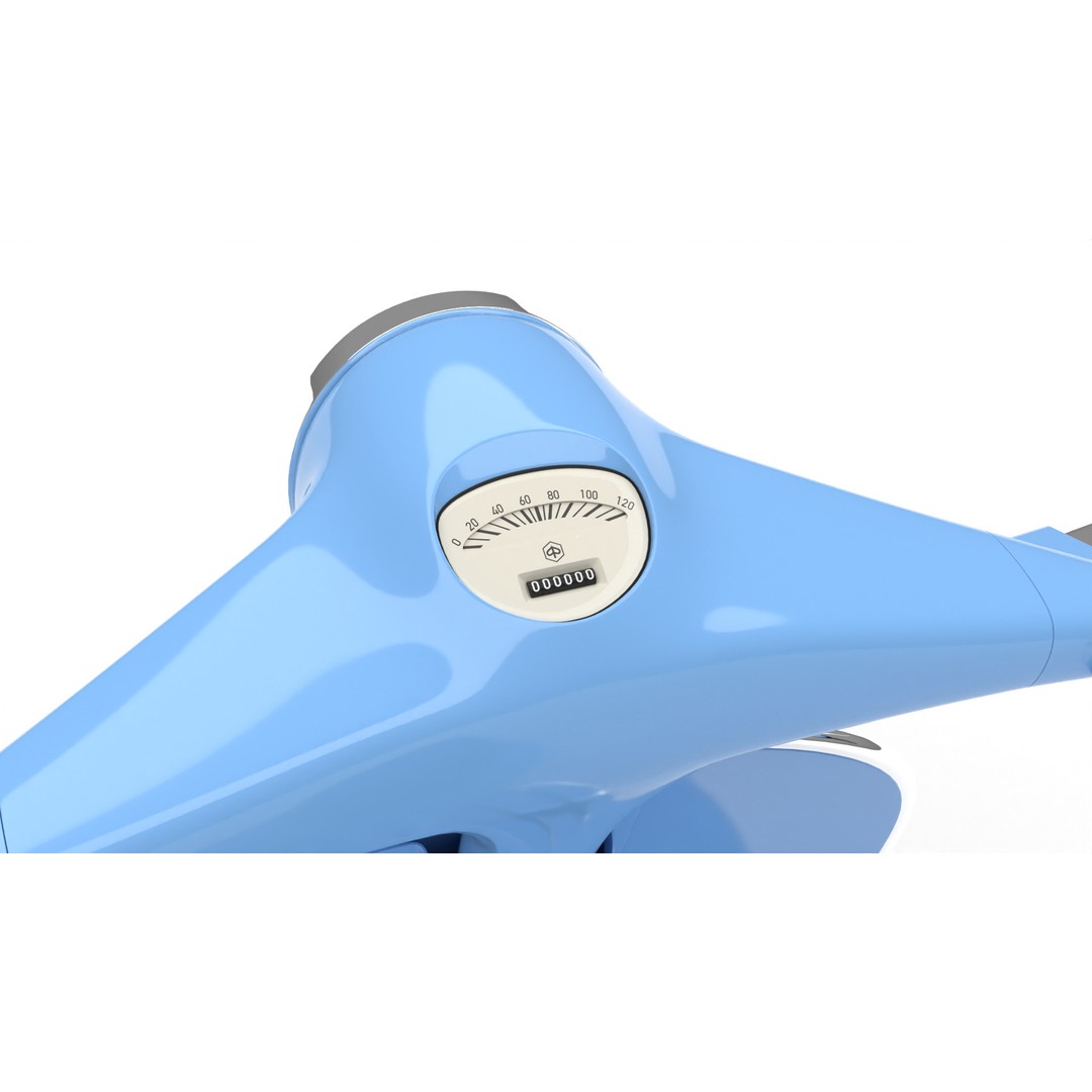 Vespa 125 1967 3D Model – High Poly PBR Rigged Asset, FBX, OBJ - View 22