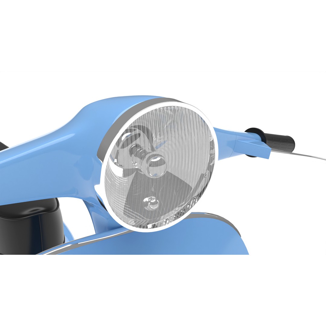 Vespa 125 1967 3D Model – High Poly PBR Rigged Asset, FBX, OBJ - View 24