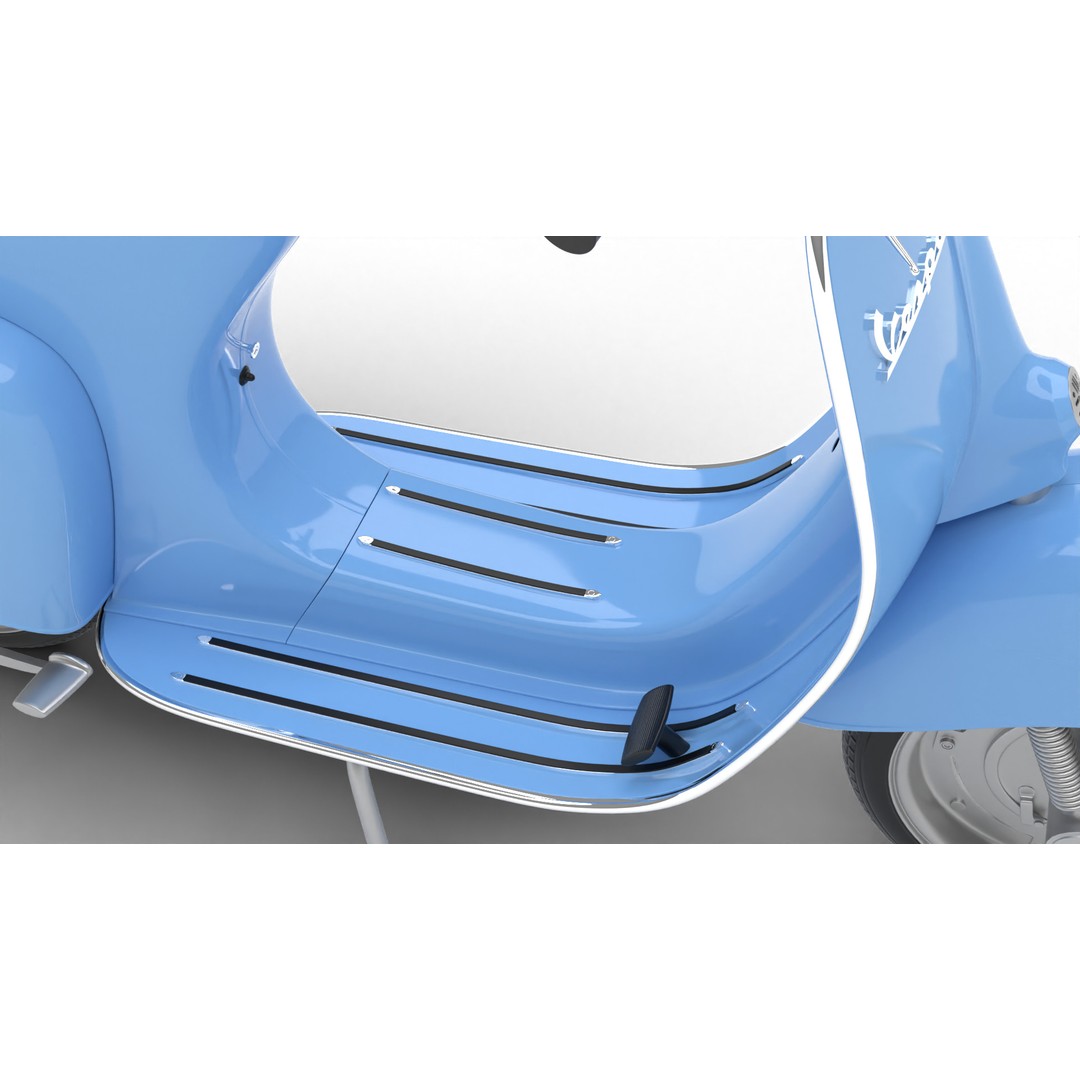 Vespa 125 1967 3D Model – High Poly PBR Rigged Asset, FBX, OBJ - View 26
