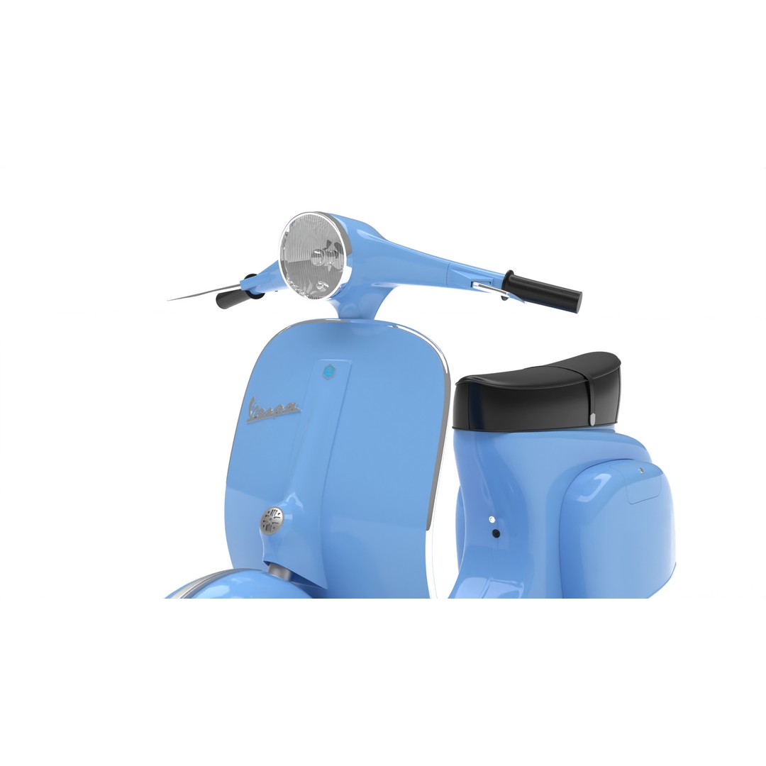 Vespa 125 1967 3D Model – High Poly PBR Rigged Asset, FBX, OBJ - View 6