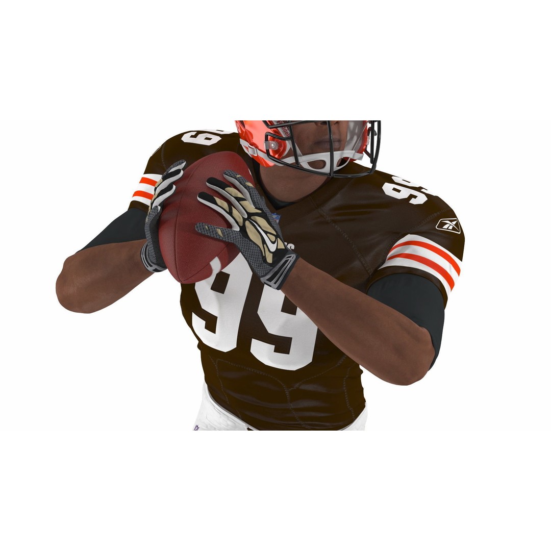 Cleveland Browns Football Player 3D Model – Game-Ready PBR Asset - View 11
