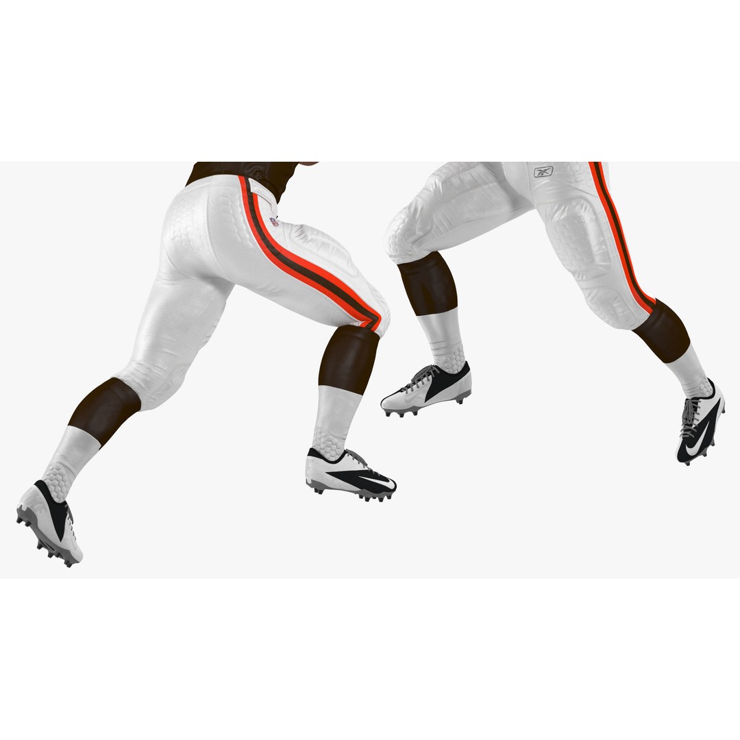 Cleveland Browns Football Player 3D Model – Game-Ready PBR Asset - View 12